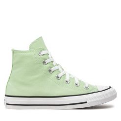 Trampki Converse. Zielone trampki i tenisówki męskie Converse, bez wzorów, bez zapięcia. Za 219.99 zł.