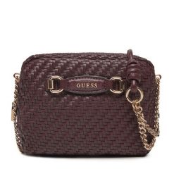 Torebka Guess. Czerwone listonoszki damskie Guess, z aplikacjami, bez dodatków. Za 309.99 zł.