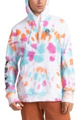 Bluza męska Element Bloom Tie Dye. Białe bluzy z kapturem męskie Element, m, z bawełny. Za 155.49 zł.