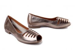 Maciejka P7541-32/00-1 miedziany, baleriny damskie. Żółte baleriny damskie Maciejka, bez wzorów, ze skóry, bez obcasa. Za 209.90 zł.