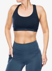 Biustonosz sportowy Peak Performance Magic Top. Niebieskie biustonosze sportowe damskie Peak Performance, bez wzorów, z elastanu. Za 164.99 zł.