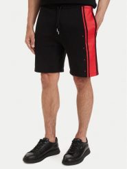 HUGO Szorty sportowe Demsi 50563806 Czarny Relaxed Fit. Czarne szorty męskie Hugo, l, z bawełny. Za 449.99 zł.