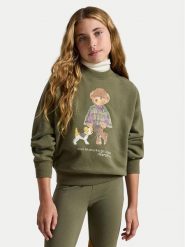 Polo Ralph Lauren Bluza 313B26298001 Zielony ciemny Regular Fit. Zielone bluzy bez kaptura damskie Polo Ralph Lauren, l, z syntetyku. Za 549.99 zł.
