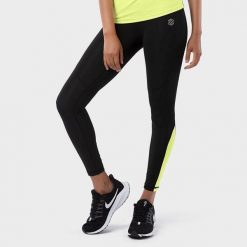 Kobieta Fitness Legginsy sportowe ze średnim stanem Golden Series SIROKO Czarny. Czarne legginsy sportowe damskie SIROKO, xl, bez wzorów, na fitness i siłownię. Za 130.65 zł.