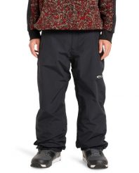 Spodnie do sportów zimowych techniczne dla Mężczyzn SNOW DOWN. Czarne spodnie materiałowe męskie Quiksilver, bez wzorów, z materiału, sportowe. Za 717.30 zł.
