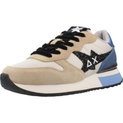 Buty SUN68 STARGIRL GLITTER LOGO Beżowy. Brązowe obuwie trekkingowe damskie SUN68. Za 416.99 zł.