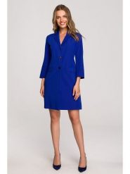 Stylove Sukienka w kolorze niebieskim rozmiar: XXL. Niebieskie sukienki damskie Stylove, xxl, bez wzorów, bez kołnierzyka, bez ramiączek, midi. Za 82.99 zł.