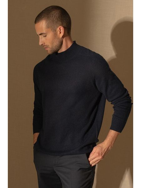 Perfect Cashmere Kaszmirowy sweter "Raphael" w kolorze czarnym rozmiar: XXL. Czarne swetry męskie Perfect Cashmere, xxl, bez wzorów, z kaszmiru, bez kołnierzyka. Za 409.97 zł.