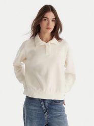 Roxy Bluza Rise & Vibe Sweet Fleece ERJFT05012 Biały Relaxed Fit. Białe bluzy bez kaptura damskie Roxy, m, z syntetyku. Za 209.99 zł.