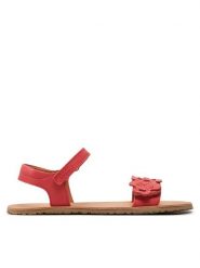 Froddo Sandały Barefoot Flexy Flowers G3150265 D Czerwony. Czerwone sandały dziewczęce Froddo, ze skóry, bez zapięcia. Za 239.99 zł.