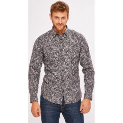 Selected - Koszula. Niebieskie koszule męskie Selected, l, bez wzorów, z bawełny, bez kołnierzyka, bez ramiączek. W wyprzedaży za 139.90 zł.