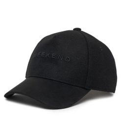 Czapka z daszkiem Weekend Max Mara. Czarne czapki męskie Weekend Max Mara, bez wzorów. Za 344.99 zł.