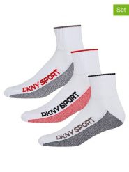 DKNY Skarpety (3 pary) w kolorze białym rozmiar: 40-45. Białe skarpetki męskie DKNY, bez wzorów. Za 22.08 zł.