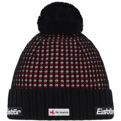 Czapka Eisbar Flow OS Pompon MÜ RL SKA. Czarne czapki męskie Eisbar, bez wzorów, sportowe. W wyprzedaży za 247.43 zł.