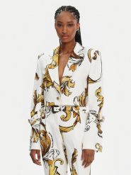 Versace Jeans Couture Marynarka 78HAQ704 Biały Slim Fit. Białe marynarki i żakiety damskie Versace Jeans Couture, bez wzorów, z jeansu. Za 1,619.00 zł.