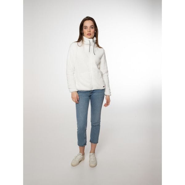 Bluza polarowa rozpinana damska Protest RIRI. Białe bluzy bez kaptura damskie Protest, z polaru. Za 299.99 zł.