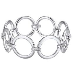 Rafaela Donata Bransoletka z kryształkami Swarovsk metal zdobiony kryształkami Swarovski® srebrny Bransoletki 1 ct Damski. Szare bransoletki damskie Rafaela Donata, metalowe. Za 239.99 zł.