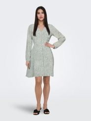 ONLY Sukienka w kolorze miętowo-białym rozmiar: S. Białe sukienki damskie Only, s, bez wzorów, z wiskozy, bez kołnierzyka, bez ramiączek, mini. Za 84.21 zł.