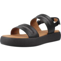 Sandały GEOX D CAMALEI Czarny. Czarne obuwie trekkingowe damskie Geox, bez wzorów, z syntetyku, bez obcasa. Za 330.99 zł.