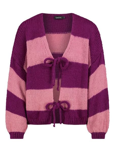 Sublevel Kardigan w kolorze fioletowo-różowym rozmiar: M/L. Różowe kardigany damskie Sublevel, l, bez wzorów. Za 117.45 zł.