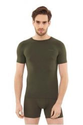 Koszulka Turystyczna Viking Lockness-Olive xl. Zielone bielizna termoaktywna męska VIKING, s, bez wzorów, z dzianiny. Za 99.90 zł.
