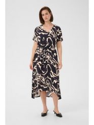 Kaffe Sukienka w kolorze czarno-białym rozmiar: 36. Czarne sukienki damskie Kaffe, na co dzień, bez wzorów, z tkaniny, bez kołnierzyka, bez ramiączek, maxi, proste. Za 126.99 zł.