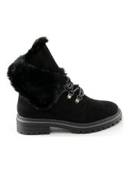 Sixth Sens Botki w kolorze czarnym rozmiar: 40. Czarne botki damskie Sixth Sens, z materiału, bez obcasa, bez zapięcia. Za 90.29 zł.