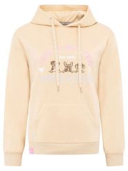 Zwillingsherz Bluza "Dog Life" w kolorze beżowym rozmiar: S/M. Brązowe bluzy z kapturem damskie Zwillingsherz, m. Za 187.52 zł.