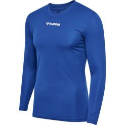 Koszulka z długim rękawem sportowa Hummel BL Essential Tee. Niebieskie t-shirty sportowe męskie HUMMEL, m, bez ramiączek, do piłki nożnej. Za 84.00 zł.