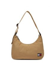 Tommy Jeans Torebka AW0AW16958 Khaki. Brązowe torebki klasyczne damskie Tommy Jeans, bez wzorów, z jeansu, bez dodatków. Za 179.99 zł.