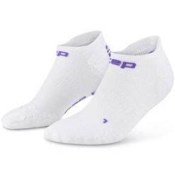 Męskie krótkie skarpety kompresyjne sportowe Core Run stopki Ultralight CEP. Białe skarpetki męskie CEP, bez wzorów, z elastanu. Za 69.00 zł.