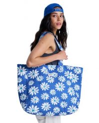Torba typu tote dla Kobiety ANTI BAD VIBES Niebieski. Niebieskie torebki klasyczne damskie Roxy, bez wzorów, z bawełny, duże, z nadrukiem, bez dodatków. Za 104.99 zł.