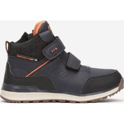 Granatowo-Pomarańczowe Botki Shirinnell. Niebieskie botki dziewczęce Born2be, z aplikacjami, z nubiku, bez ramiączek. Za 159.99 zł.