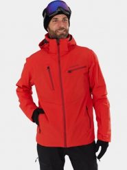 Kurtka Narciarska Męska Fundango Telluride. Czarne kurtki męskie Fundango, na zimę, m, bez wzorów, z materiału, sportowe, bez kaptura. Za 599.00 zł.