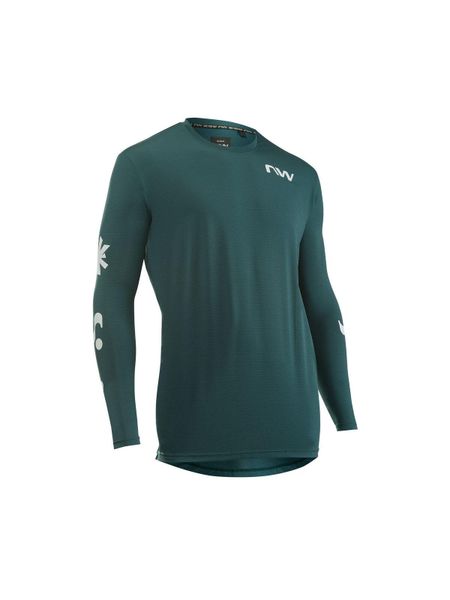 Koszulka rowerowa NORTHWAVE XTrail Jersey L/s szmaragdowy. Zielone t-shirty sportowe męskie Northwave, na lato, l, z jersey, bez ramiączek, na fitness i siłownię. Za 280.00 zł.