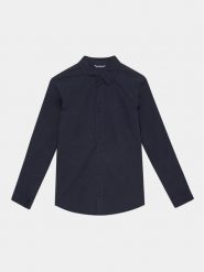 Guess Koszula L3YH04 WE5W0 Granatowy Regular Fit. Niebieskie koszule chłopięce Guess, z aplikacjami, z bawełny, bez kołnierzyka, bez ramiączek. Za 169.99 zł.