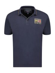 Geographical Norway Koszulka polo "Karite" w kolorze granatowym rozmiar: XL. Niebieskie koszulki polo męskie Geographical Norway, xl, bez wzorów, z bawełny, bez ramiączek. Za 100.99 zł.