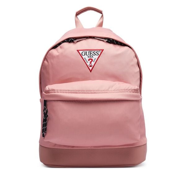 Plecak Guess. Czerwone plecaki damskie Guess, z aplikacjami, sportowe. Za 264.99 zł.