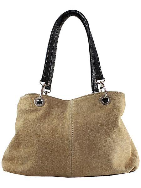 ORE10 Skórzana torebka w kolorze szarobrązowym - 32 x 20 x 14 cm rozmiar: onesize. Brązowe torebki klasyczne damskie ORE10, bez wzorów, z materiału, bez dodatków. Za 121.80 zł.