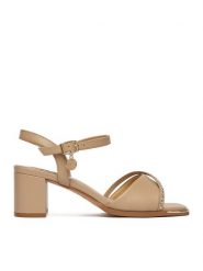 MEXX Sandały EO-WS1161-05 Beżowy. Brązowe sandały damskie Mexx, bez wzorów, ze skóry, bez obcasa, na słupku. Za 319.99 zł.