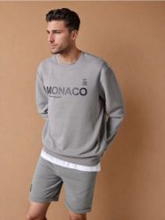 Bluza - szary. Szare bluzy bez kaptura męskie Sinsay, l. Za 39.99 zł.