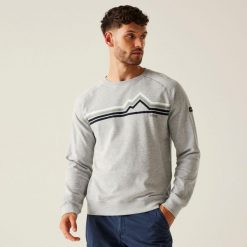 Nithsdale męska bluza. Szare bluzy bez kaptura męskie Regatta, m, z bawełny. W wyprzedaży za 109.99 zł.