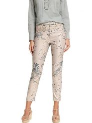 Heine Spodnie w kolorze beżowym rozmiar: 44. Brązowe spodnie materiałowe damskie Heine, bez wzorów, z materiału. Za 105.14 zł.