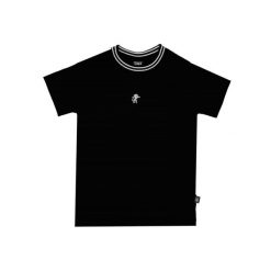 Koszulka miękki z bawełna na co dzień na siłownię. Czarne bluzki damskie LEONE 1947 APPAREL, bez wzorów, z bawełny, sportowe, bez kołnierzyka, bez ramiączek. W wyprzedaży za 55.21 zł.