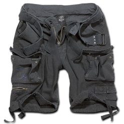 Szorty bushcraft męskie Brandit M65 Savage z Paskiem Vintage Czarne. Czarne szorty męskie Brandit, na lato, bez wzorów, vintage. Za 284.50 zł.