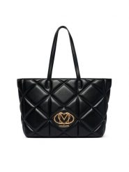 LOVE MOSCHINO Torebka JC4120PP1PLC0000 Czarny. Czarne torebki klasyczne damskie Love Moschino, bez wzorów, ze skóry, bez dodatków. Za 1,059.00 zł.