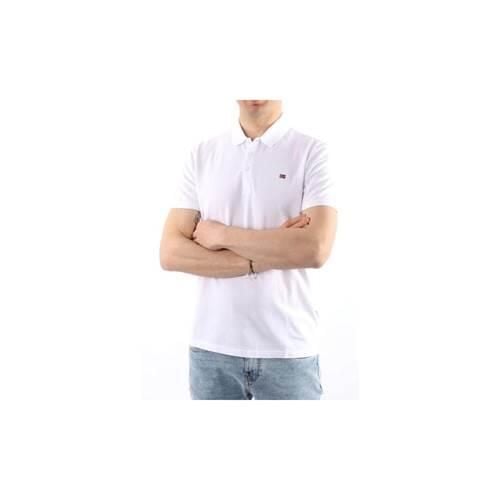 Koszulka sportowa męska Napapijri Ealis SS Sum. Białe t-shirty sportowe męskie Napapijri, l, bez ramiączek. Za 278.50 zł.