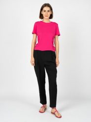 Silvian Heach T-Shirt | CVP23123TS | Kobieta | Różowy. Czerwone t-shirty damskie Silvian Heach, xs, bez wzorów, z bawełny, bez kołnierzyka. W wyprzedaży za 149.00 zł.