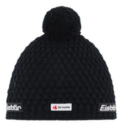 Czapka Eisbar Trail Pompon MÜ SKA. Czarne czapki męskie Eisbar, na zimę, bez wzorów, z materiału. Za 229.99 zł.