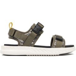 Sandały New Balance SMA600B2 zielone. Zielone sandały męskie z materiału, bez zapięcia. Za 361.45 zł.